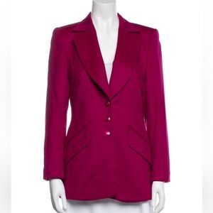 Escada Rabbit Angora Virgin Wool Blazer